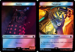 Dalek (0044) // Treasure (0062) Double-Sided Token - Surge Foil